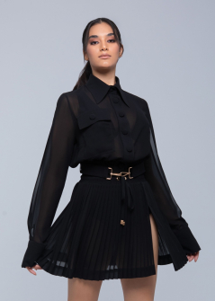 SHEER MINI SKIRT